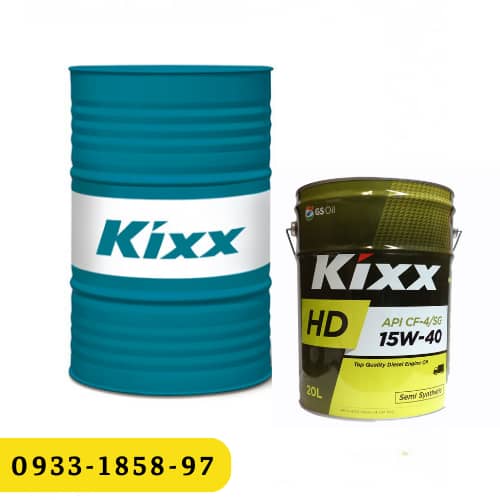 NHỚT ĐỘNG CƠ DIESEL GS KiXX HD 15W-40, API CF-4 | 0933-1858-97